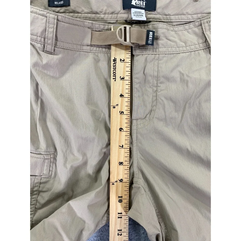REI Co-op Womens Size 12P Classic Sahara Convertible Hiking Pants Beige‎ Utility